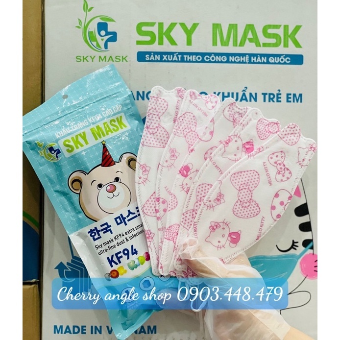 300 cái khẩu trang kháng khẩu 4D SKY MASK KF94 Lọc bụi bẩn ôm sát mặt