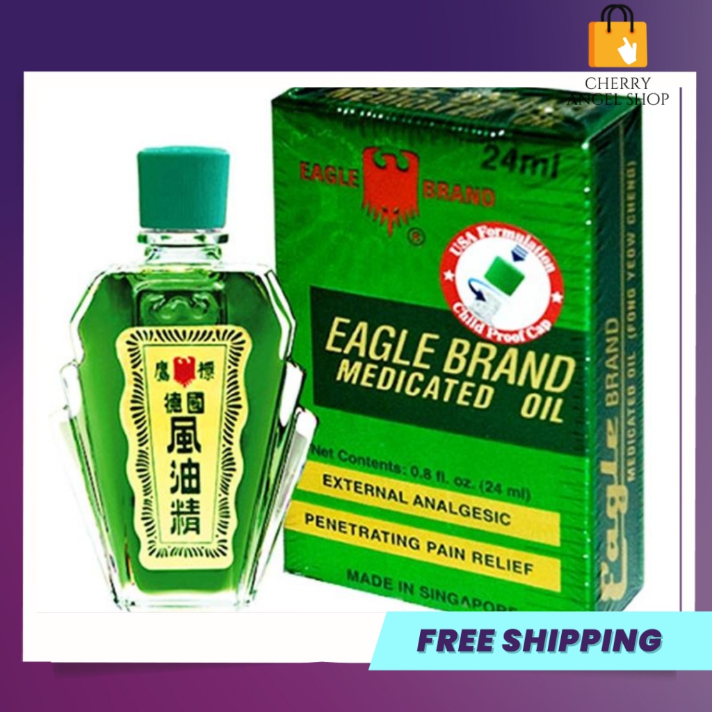 Dầu gió xanh con ó 2 nắp Eagle Brand Medicated Oil 24ml/có sỉ