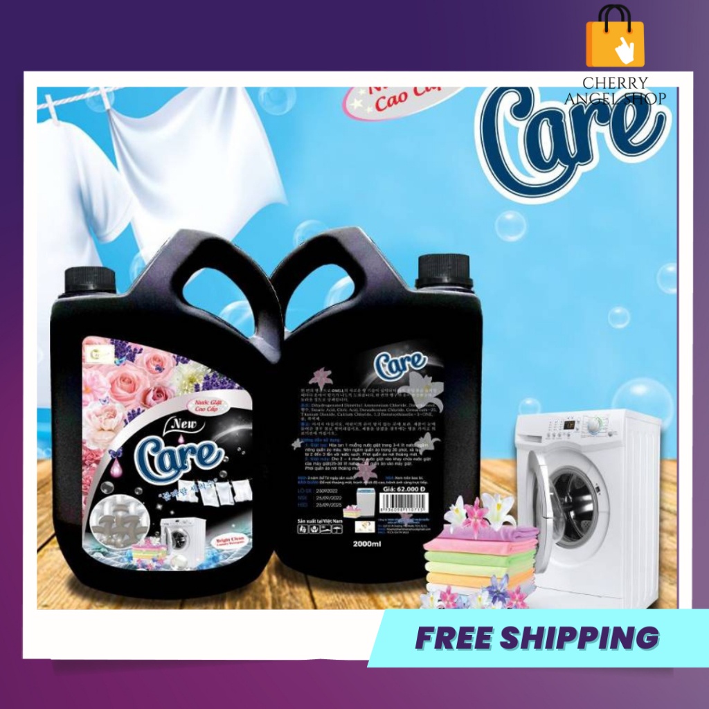 Nước giặt xã Care lưu hương lâu, mềm vải 2000 ml/ có sỉ