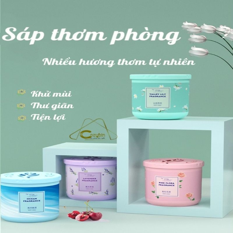 Sáp thơm Hình Trụ khử mùi phòng ngủ nhà vệ sinh toilet ô tô hương thơm tự nhiên 190g