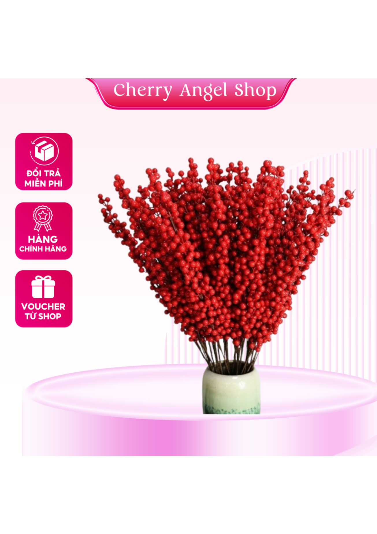 Cành đào đông (cherry) giả trang trí nhà cửa, văn phòng, decor cho Tết