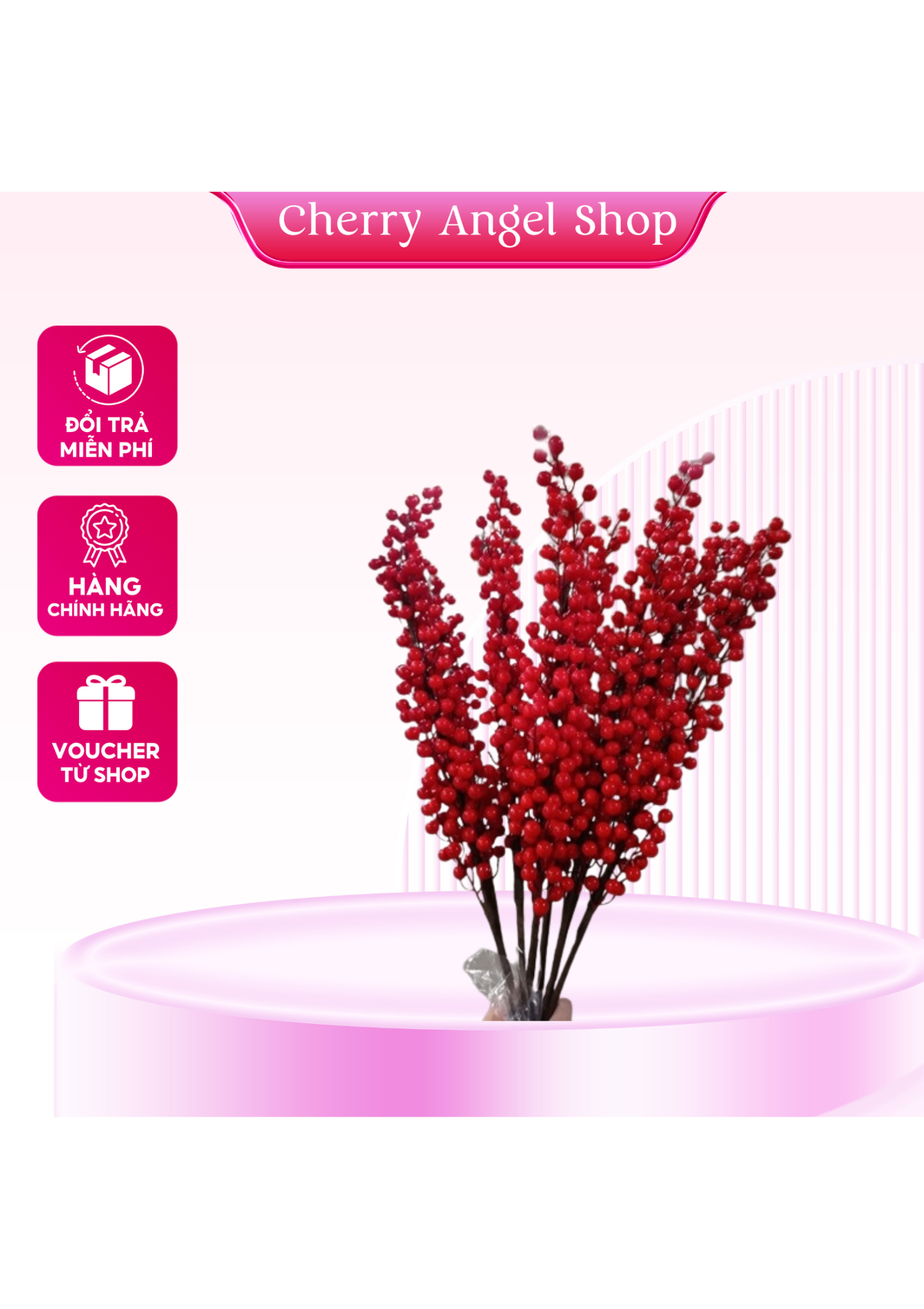 Cành đào đông (cherry) giả trang trí nhà cửa, văn phòng, decor cho Tết