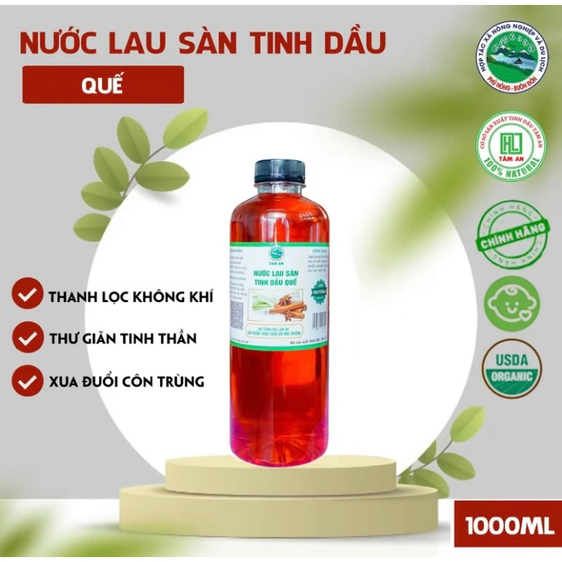 Nước cất tinh dầu Quế - Lau sàn nhà, xông phòng, xe - Đuổi ruồi, muỗi, côn trùng