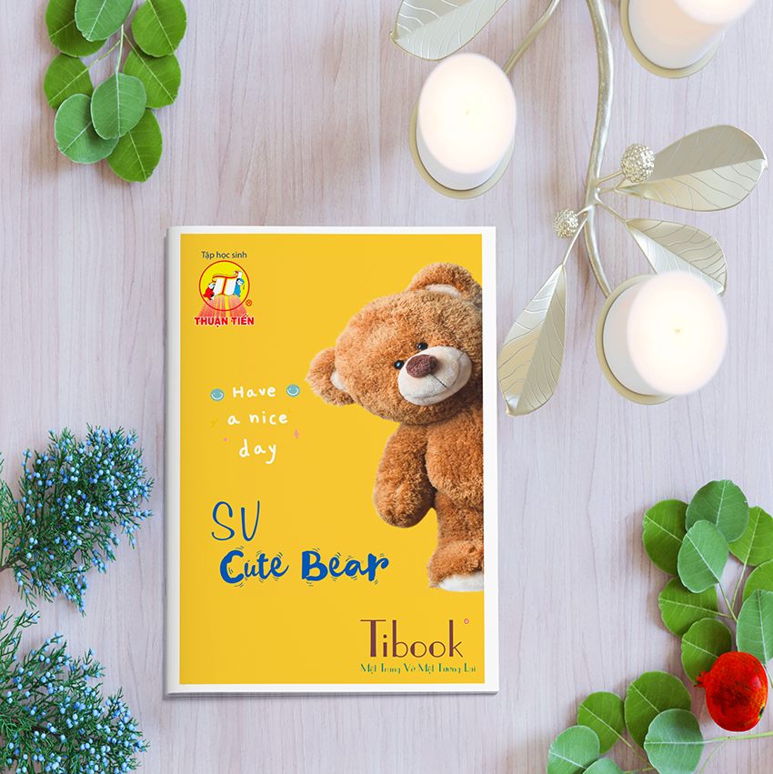 Tập Sinh Viên 200 Trang Cute Bear Thuận Tiến (70gsm)