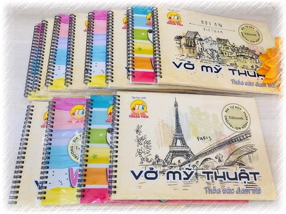 Vở Mỹ Thuật Lò Xo 120 Trang - Thân Thiện Môi Trường