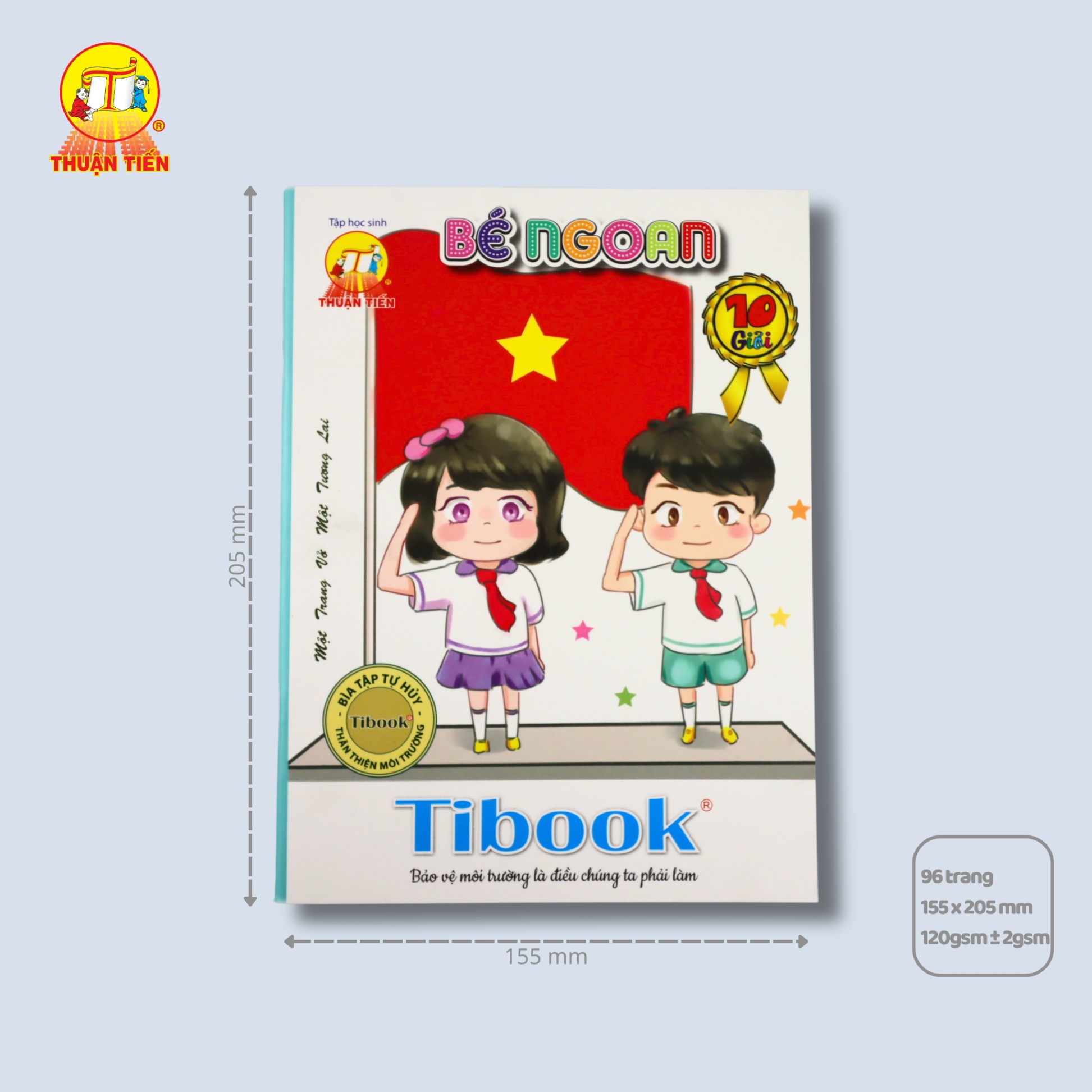 Tập Học Sinh 96 Trang Bé Ngoan Thuận Tiến (120gsm)