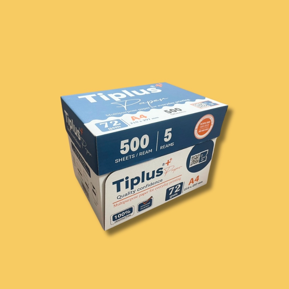 Giấy Photo A4 TiPlus ĐL 72gsm Thuận Tiến