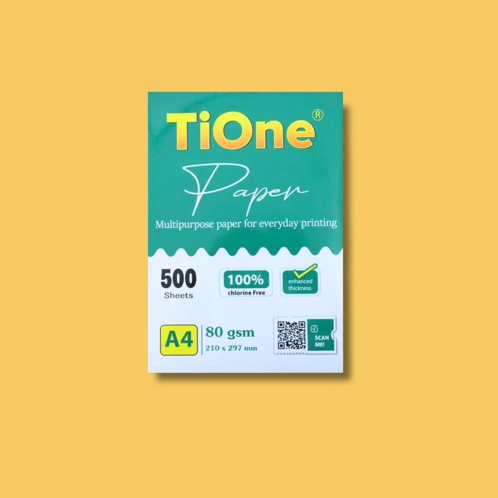 Giấy Photo A4 TiOne ĐL 80gsm Thuận Tiến