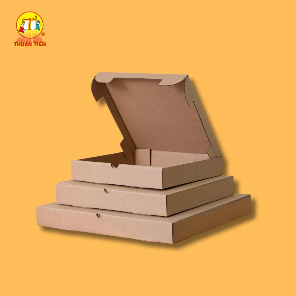 Hộp Carton Nắp Gài Đựng Pizza Thuận Tiến