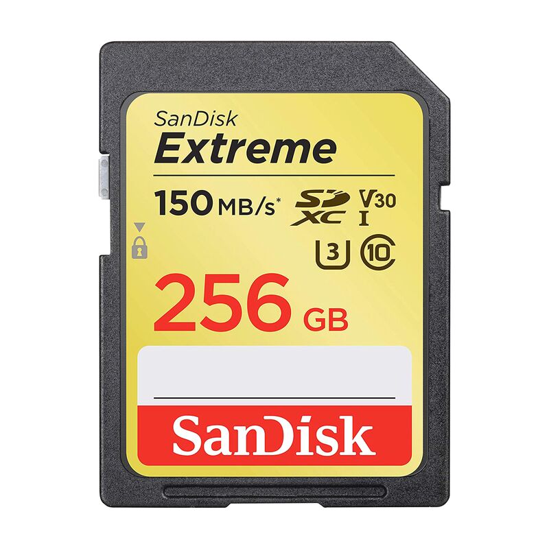 SanDisk SDXC Extreme U3 V30 1000x 256GB 150MB/s