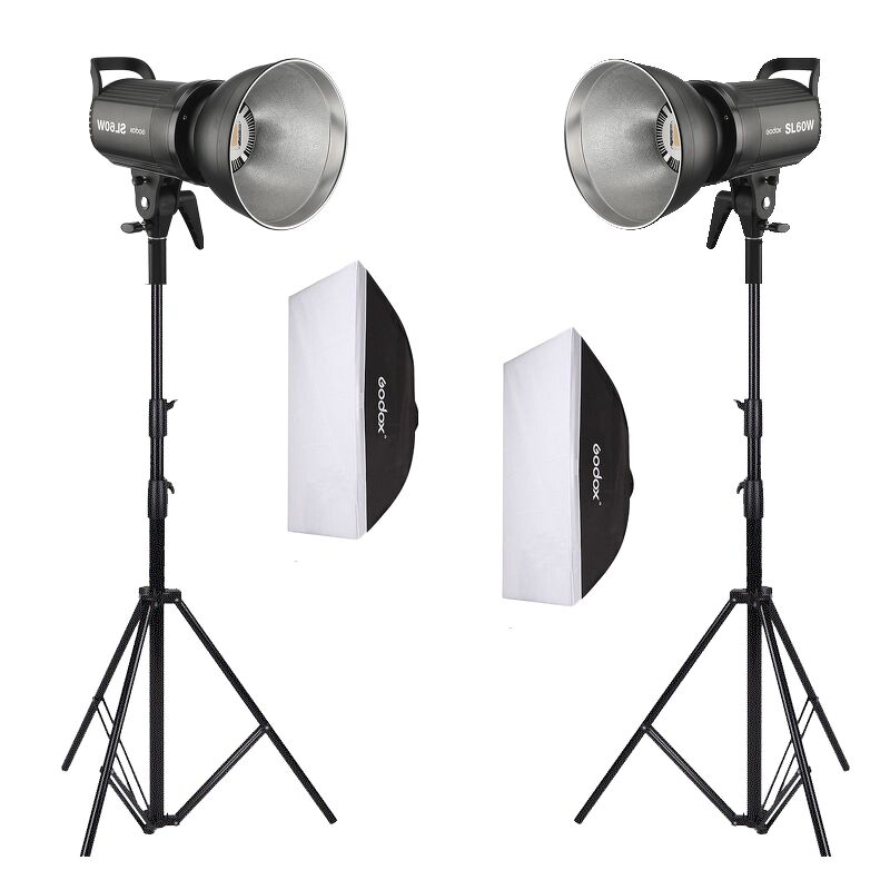 Bộ đèn Godox Studio LED Kit SL60 (2 đèn)