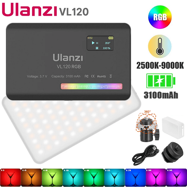 Đèn led Ulanzi VL120 Bi - Color