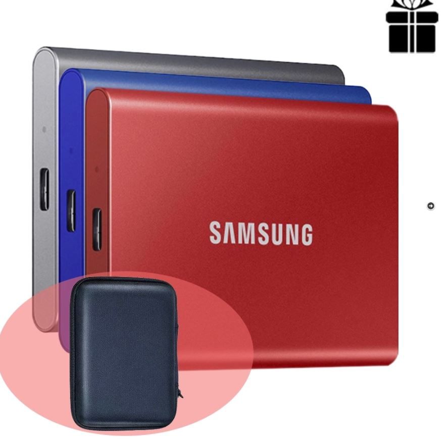 Ổ cứng di động 1TB External SSD Samsung T7 USB 3.2 Gen 2 MU-PC1T0