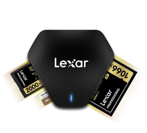 Lexar ® Professional USB 3.1 Multi-Card Reader 3-in-1 Reader