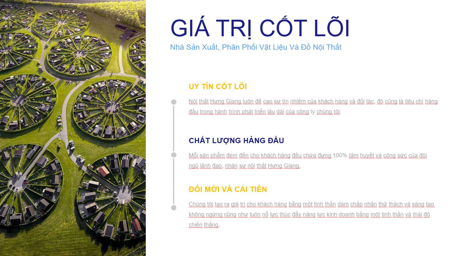 Giá trị cốt lõi của nội thất Hưng Giang