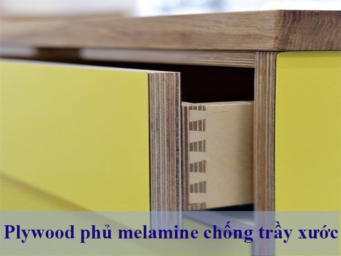 plywood phủ melamine chống trầy xước