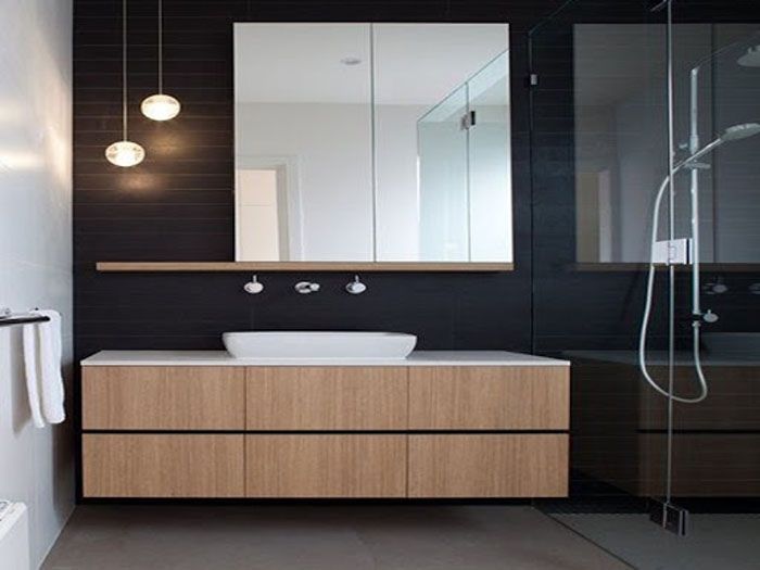 Gỗ Plywood phủ melamine làm tủ lavabo