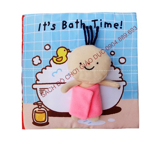 Sách vải It's bath time - Giúp bé thích thú với hoạt động đi tắm