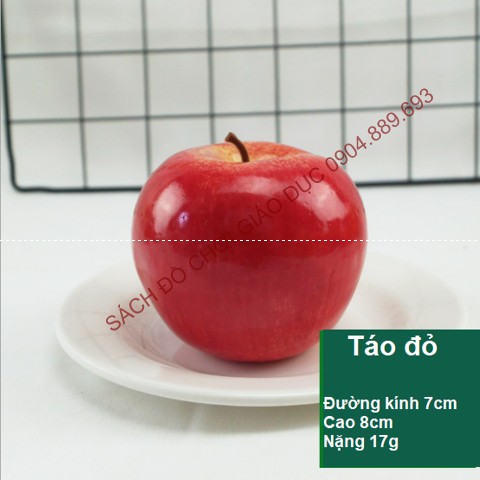 Quả táo đỏ nhựa đường kính 7cm