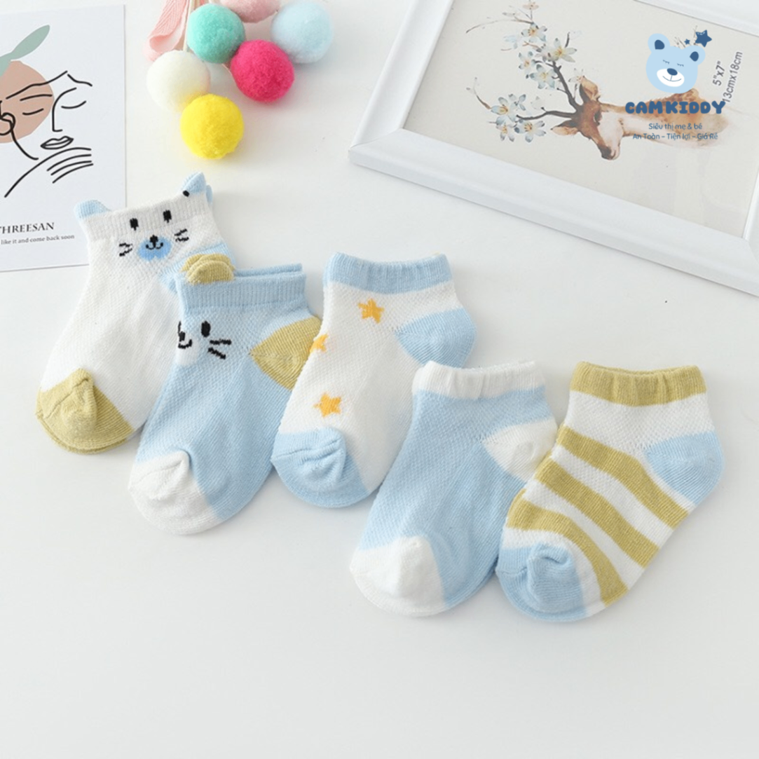 Set 5 đôi tất Kid Sock điều hòa cho bé có size