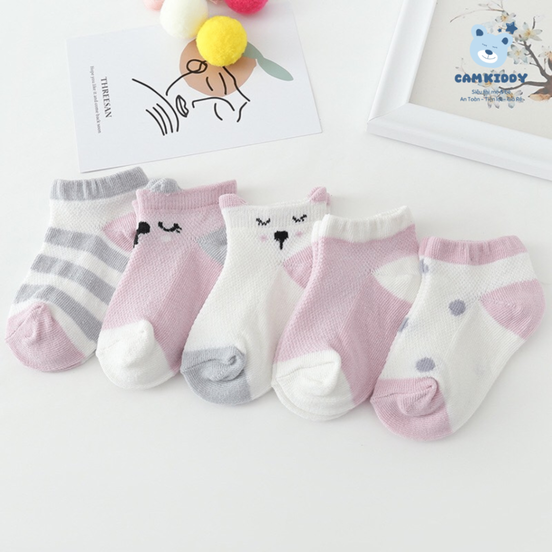 Set 5 đôi tất Kid Sock điều hòa cho bé có size