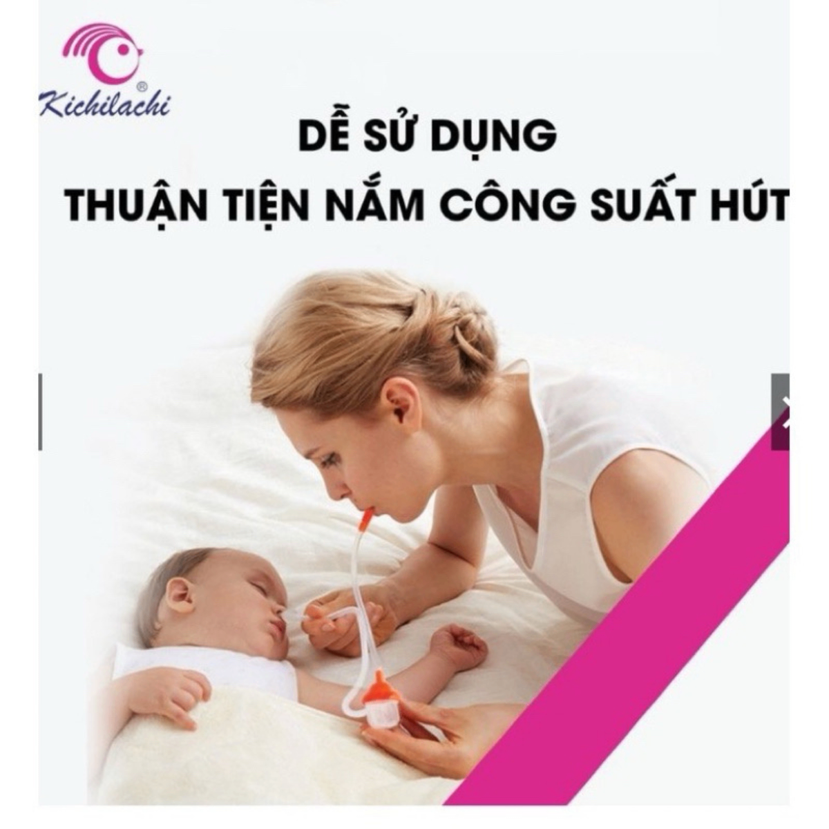 Dụng cụ hút mũi cho bé kèm gắp mũi