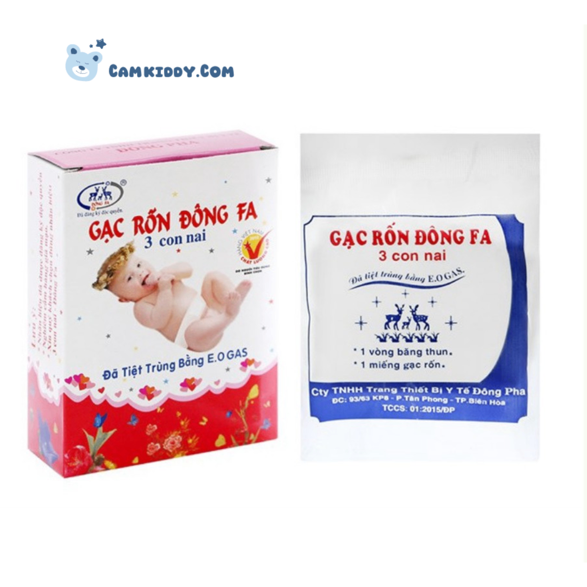 Gạc rốn Đông Fa cho bé hộp 3 chiếc