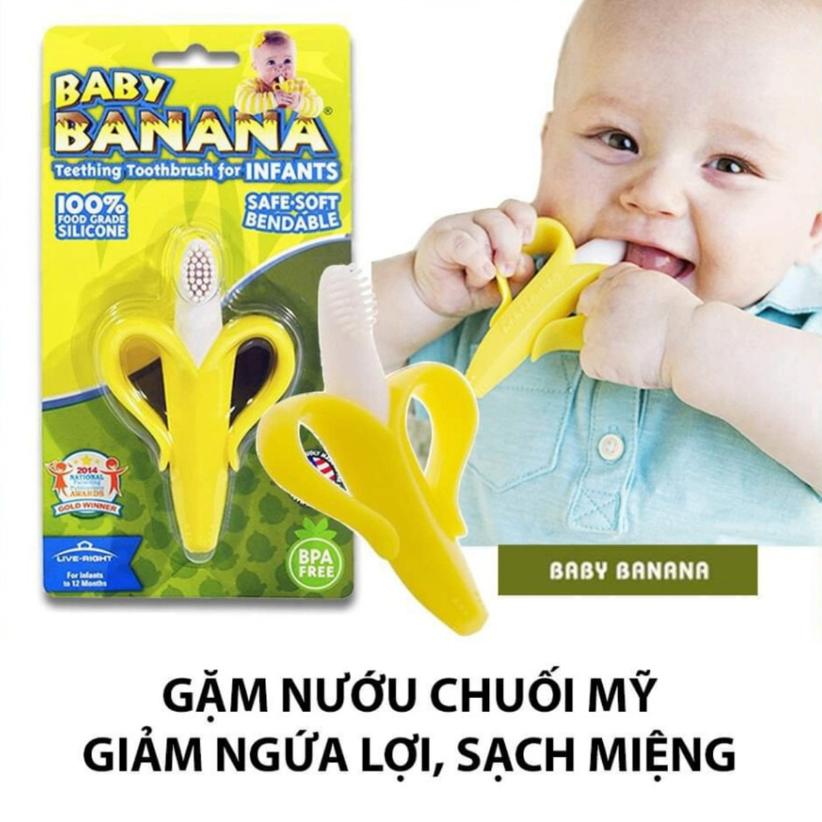 Gặm nướu Chuối cho bé