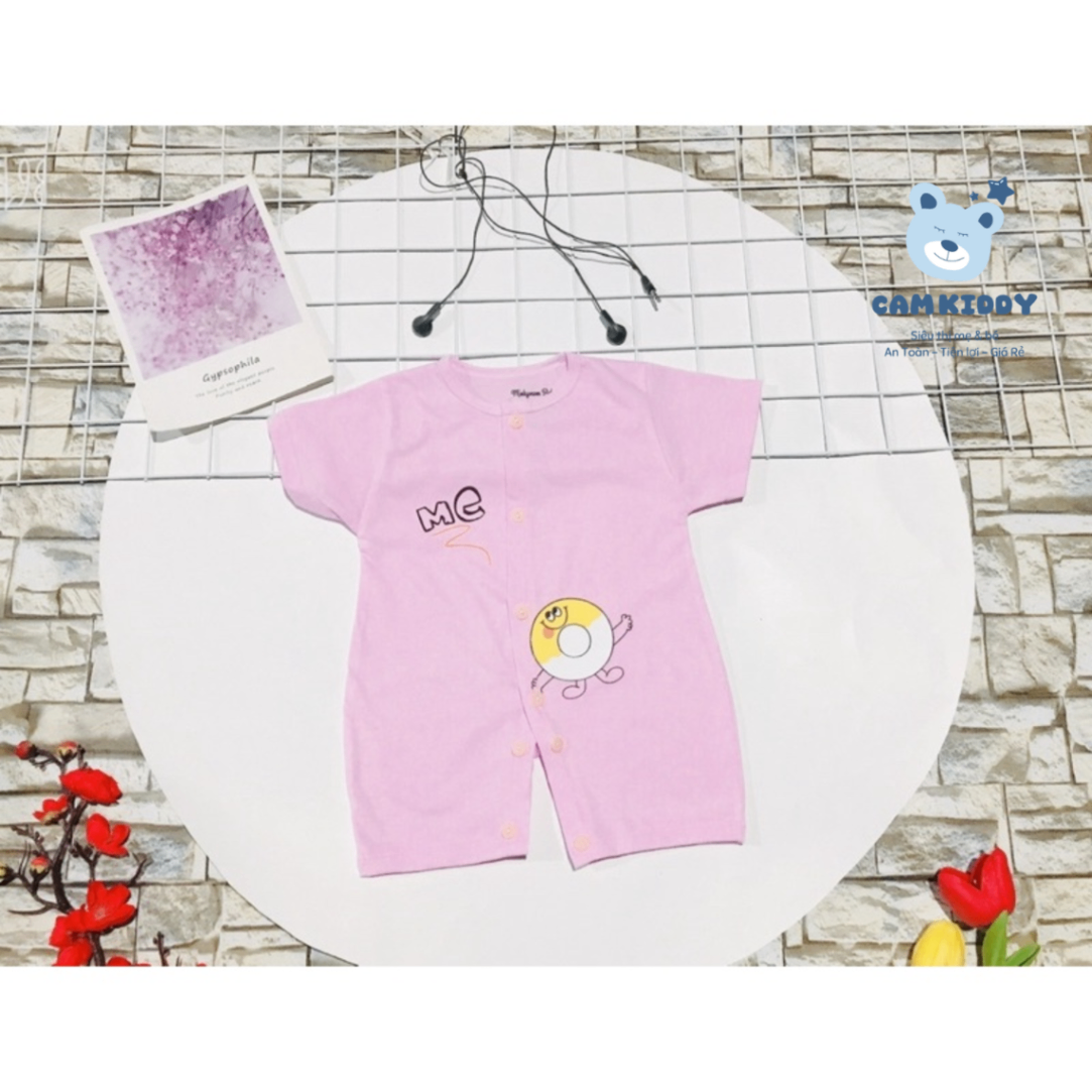 Body cộc tay cotton cho bé 2 SIZE cho bé từ 0-6 tháng