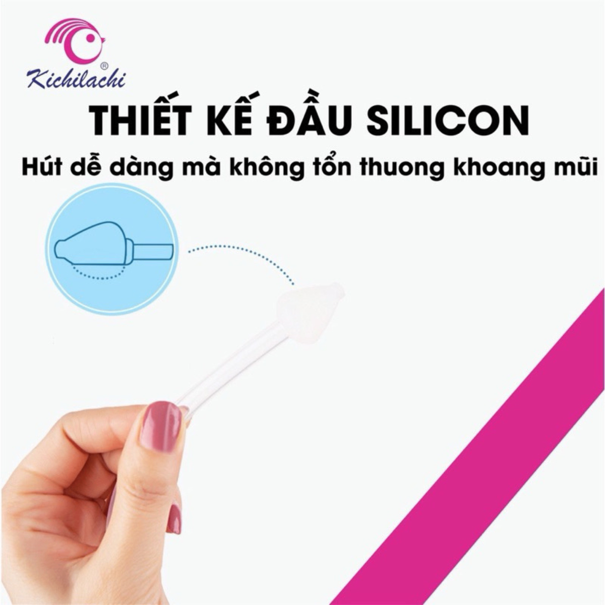 Dụng cụ hút mũi cho bé kèm gắp mũi