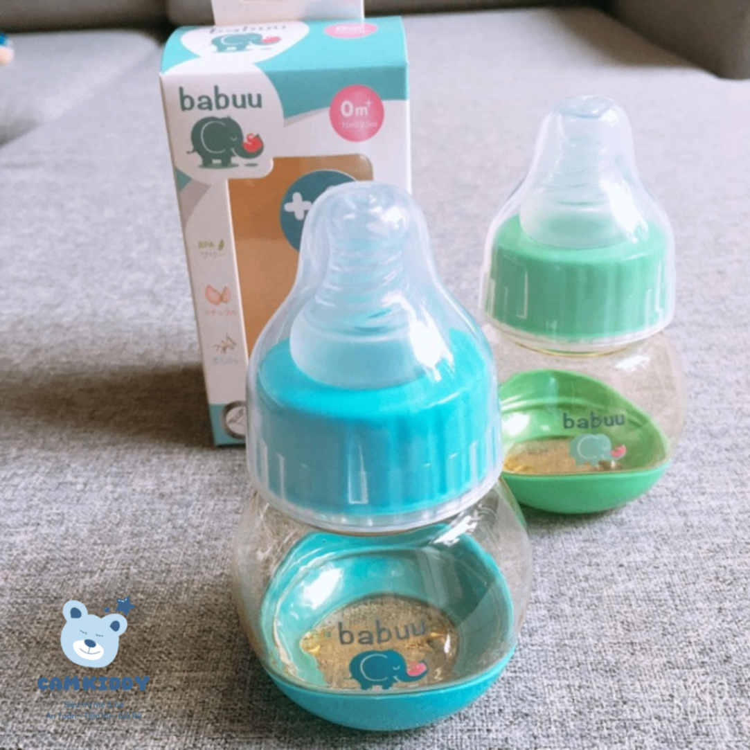 Bình sữa Babuu thân tròn 60ml