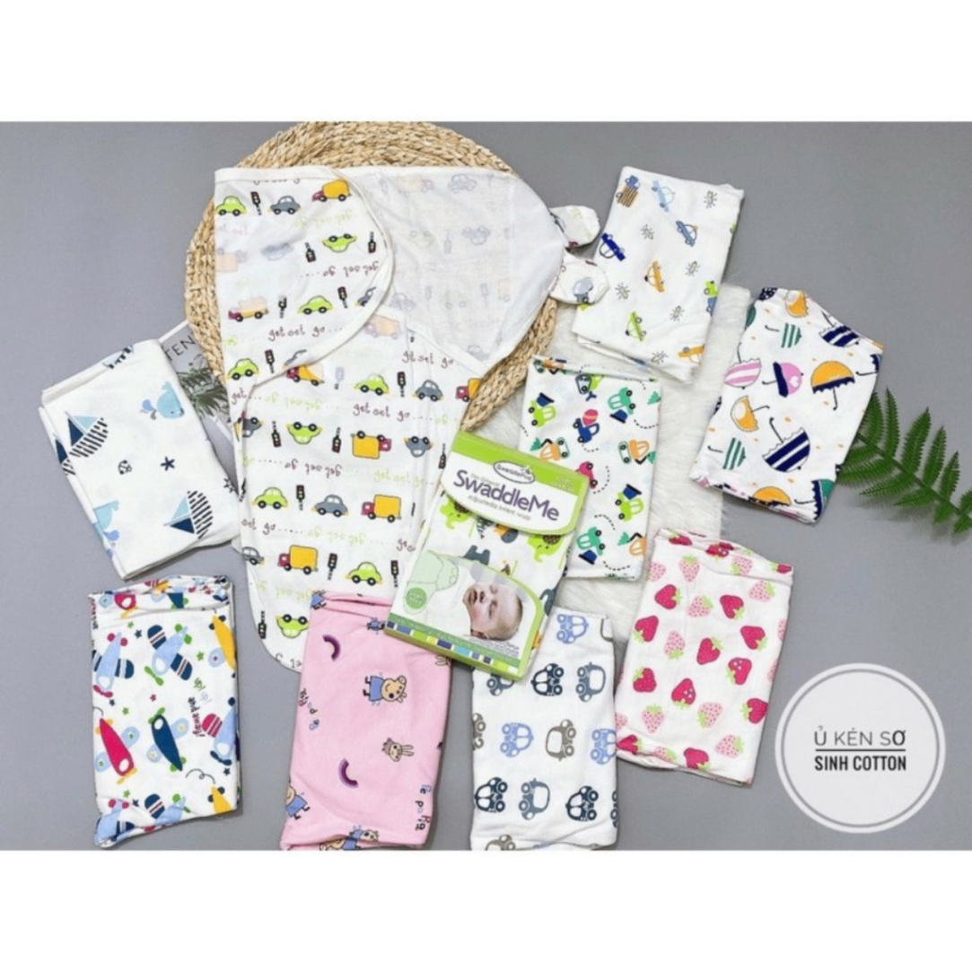 Ủ kén sơ sinh 100% cotton Swaddle Me Summer cho bé