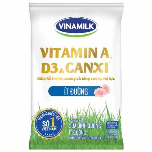 Vinamilk bịch ít đường 220 ml