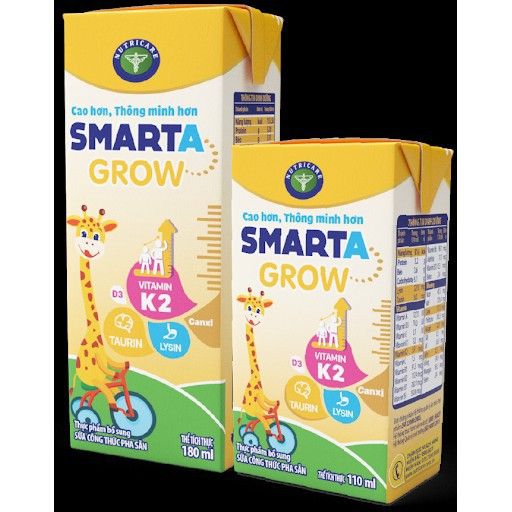 Sữa pha sẵn smarta grow 180ml