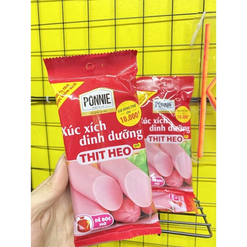 Xúc xích tiệt trùng thịt heo ponnie 105g