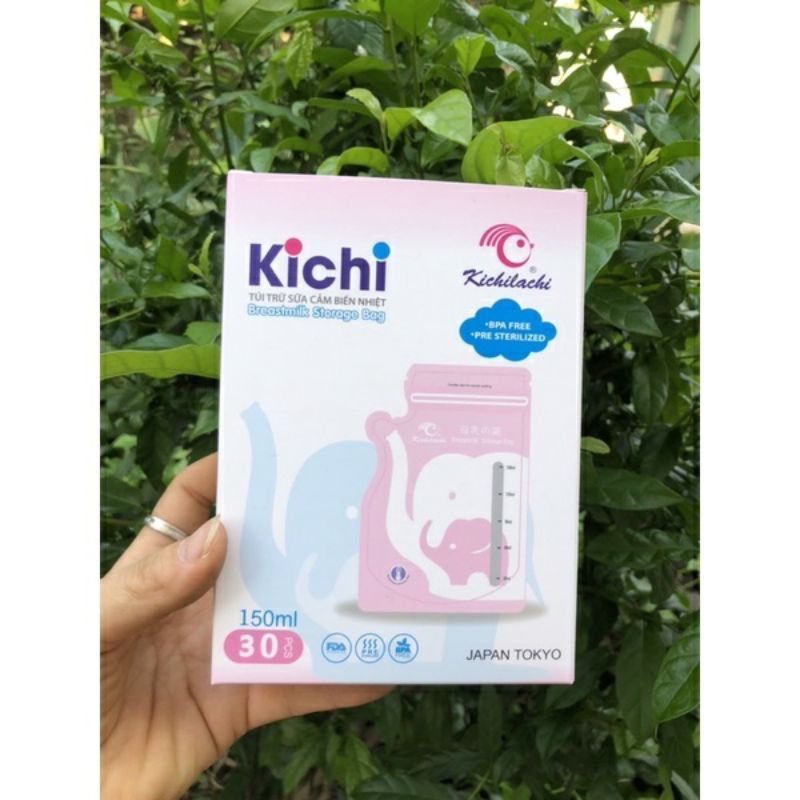 Túi trữ sữa cảm biến nhiệt kichi