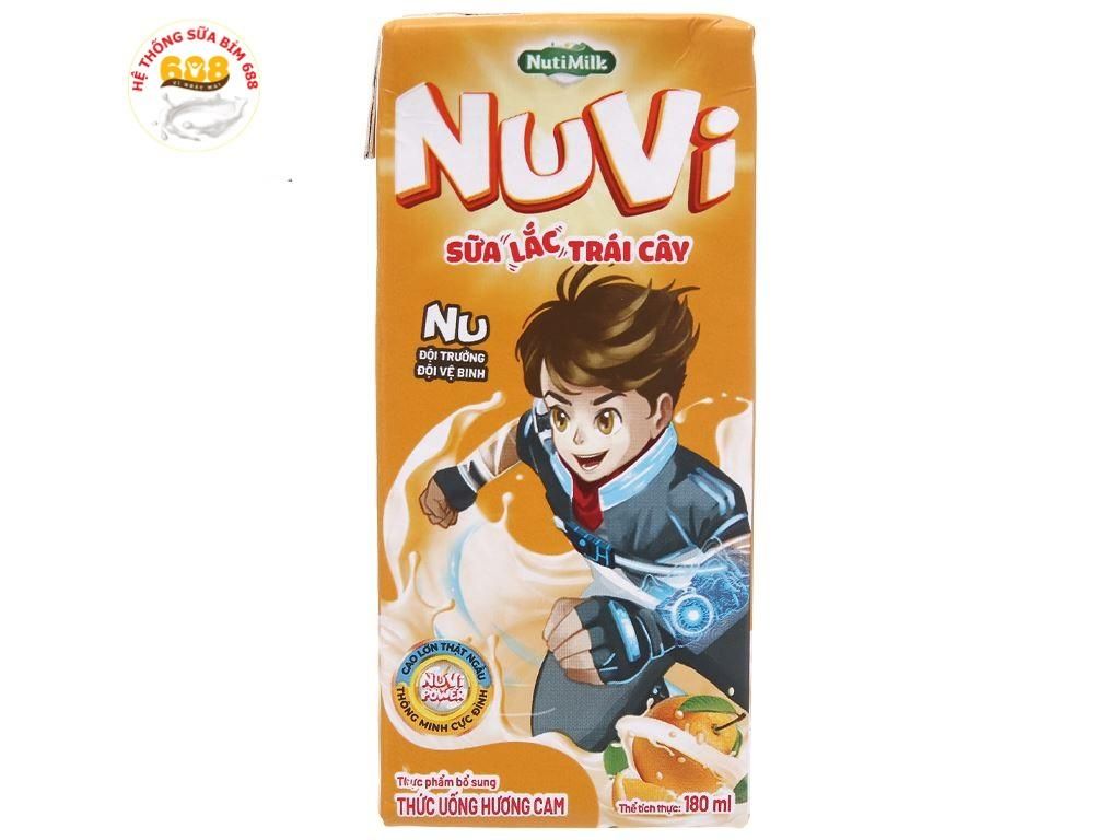 Sữa tươi nuvi cam 180 ml