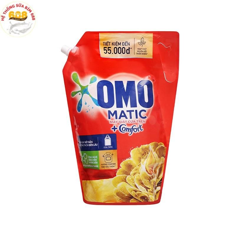 Nước giặt omo + comfort 2 kg