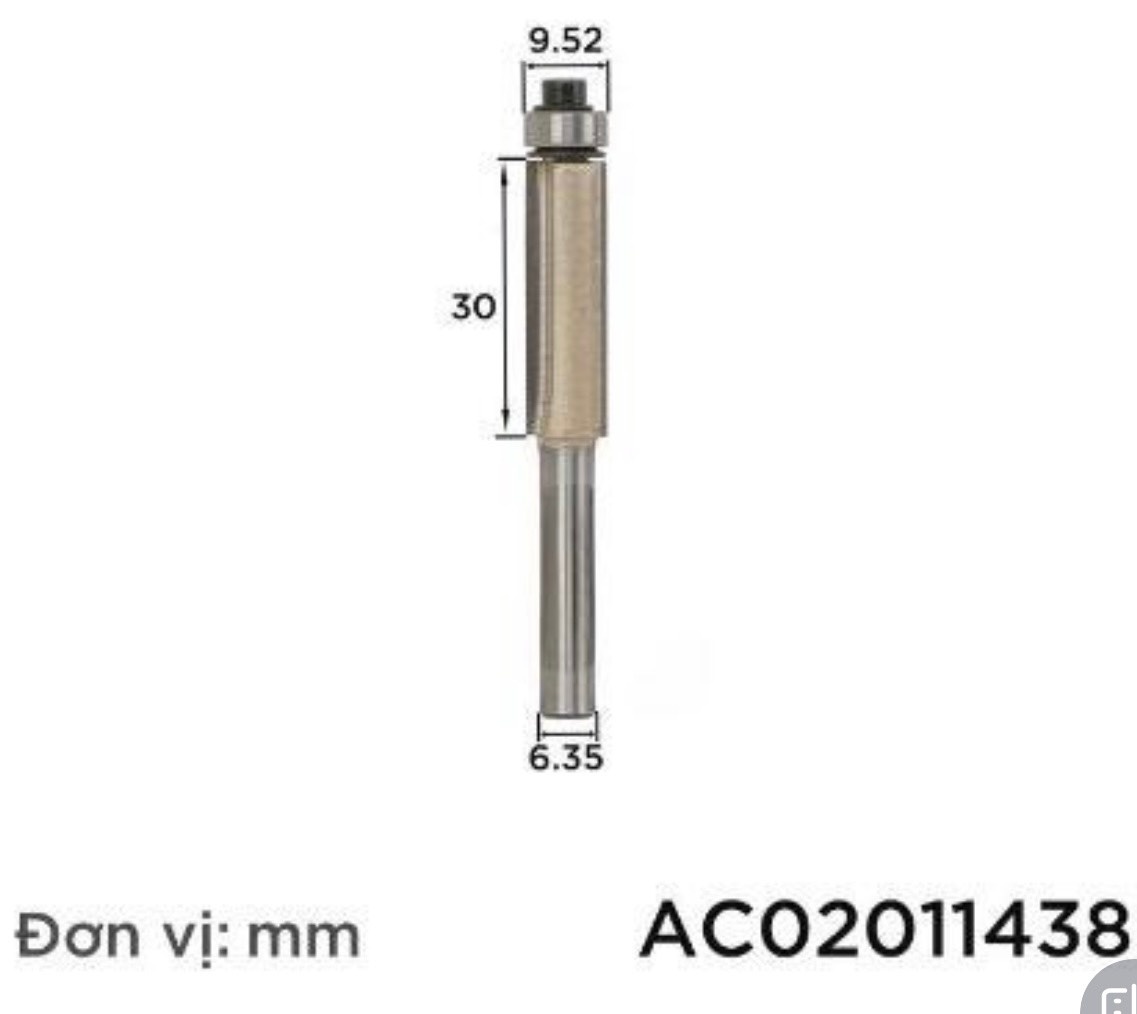 Mũi lấy nền ngắn đầu bi Tideway AC0201 1/4*3/8