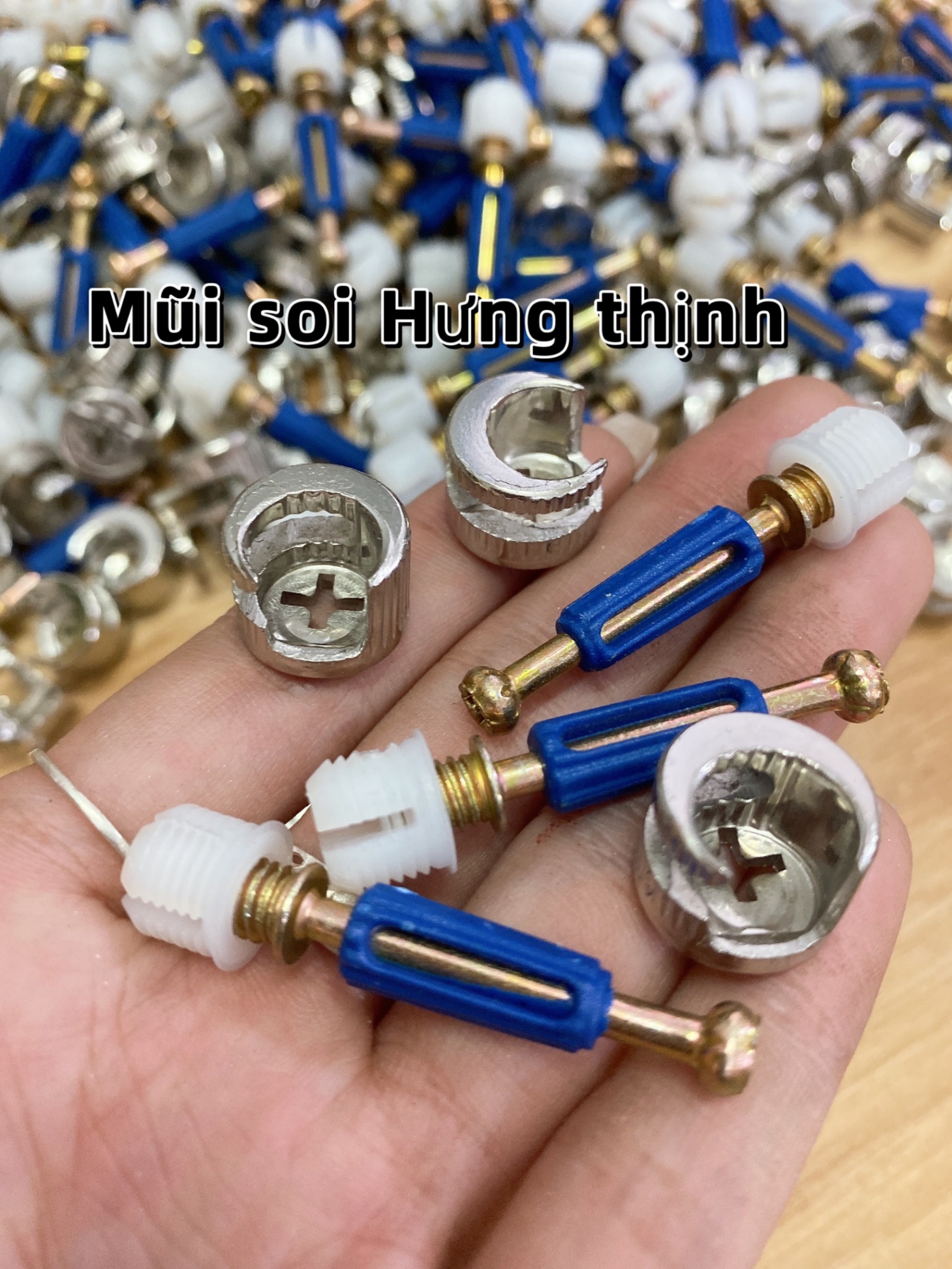 chốt-ốc cam 3 thành phần (100 chiếc)