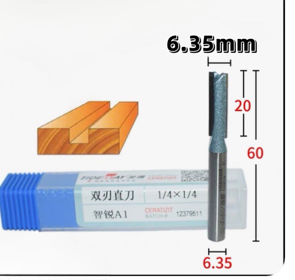 Mũi lấy nền ngắn cốt 6,35mm