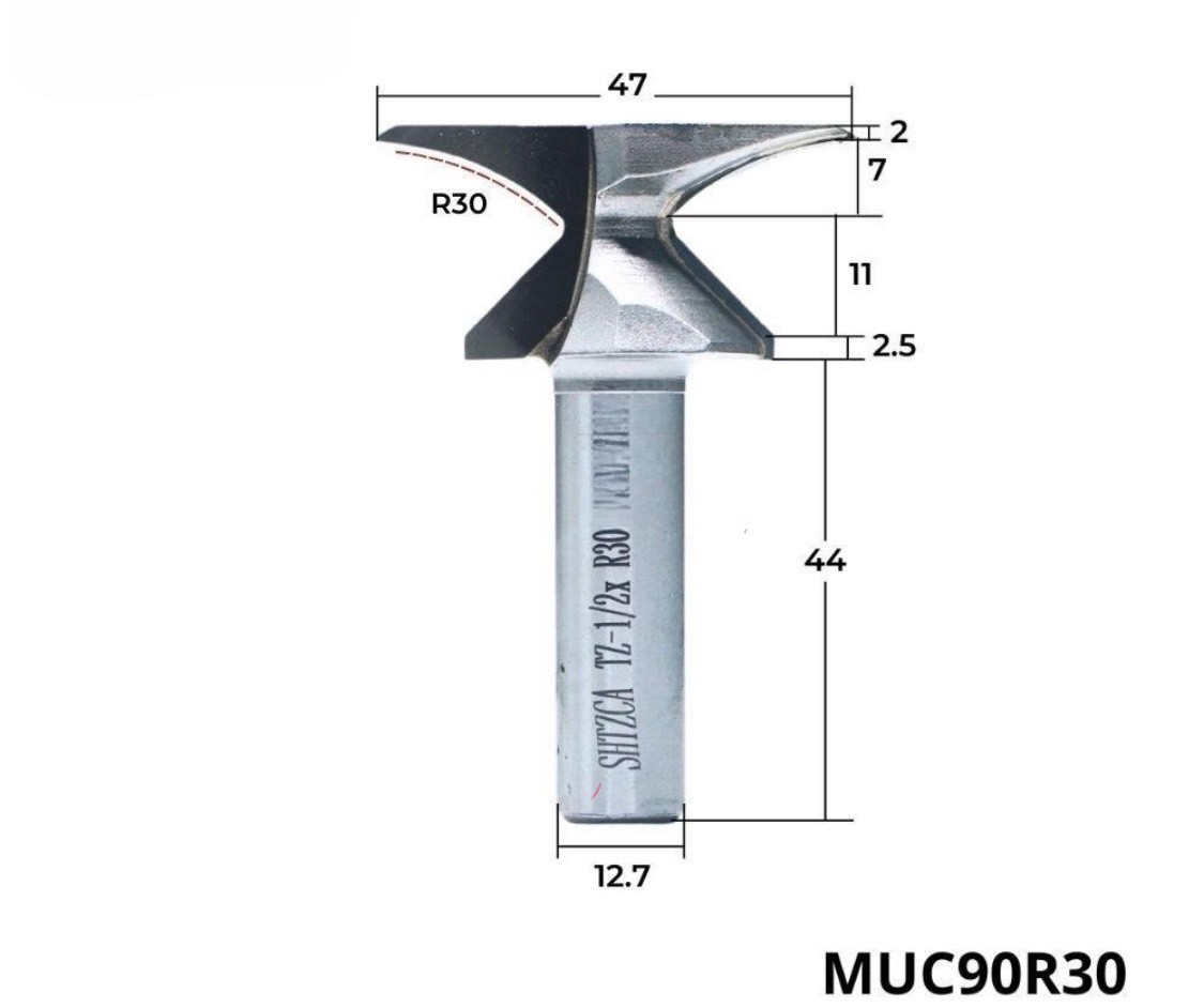 Mũi uốn cong 90 độ