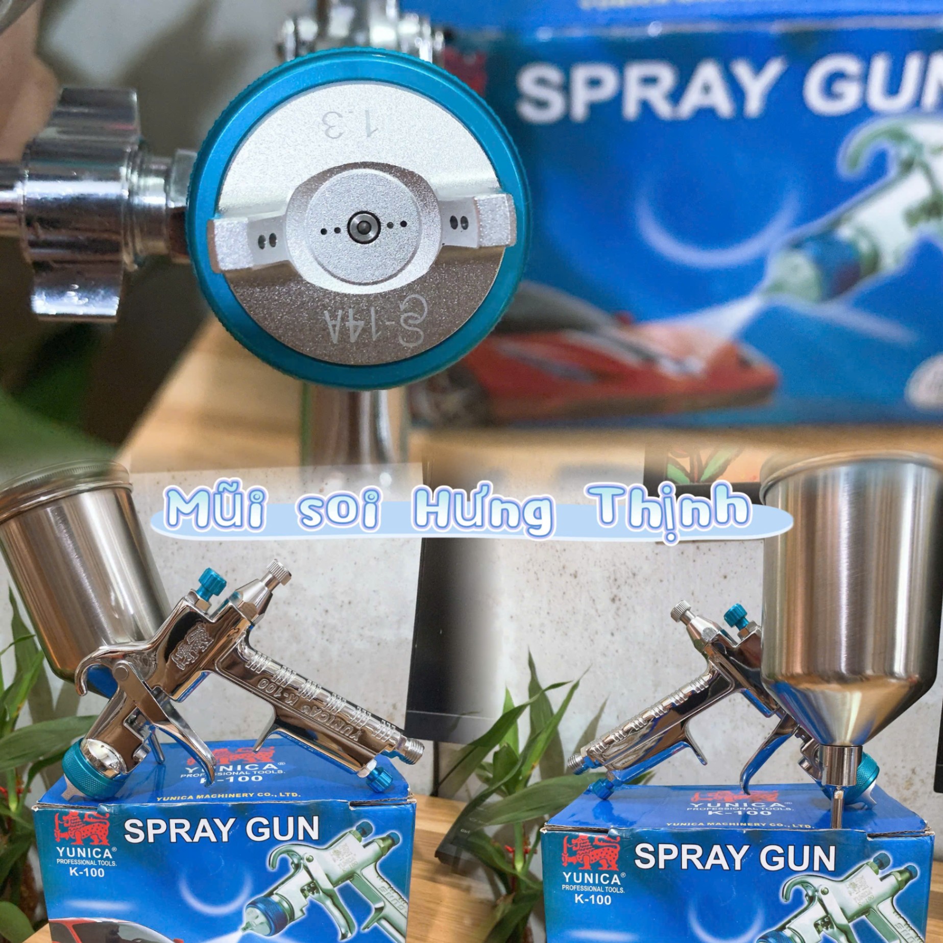 Súng phun SPRAY GUN YUNICA 1.3MM