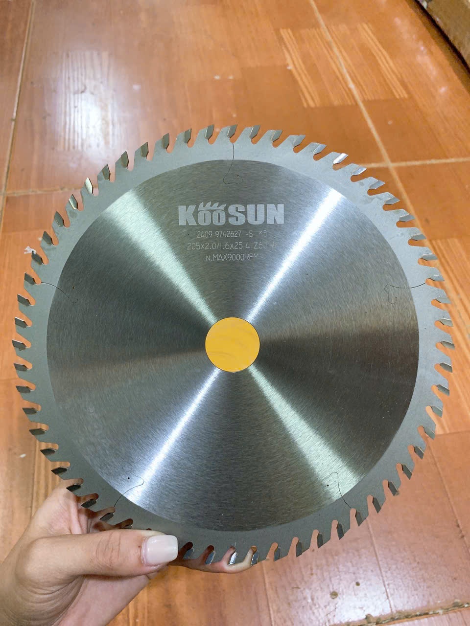 Lưỡi cưa gỗ Đức Koo - Sun 205*25.4*2.0*60R