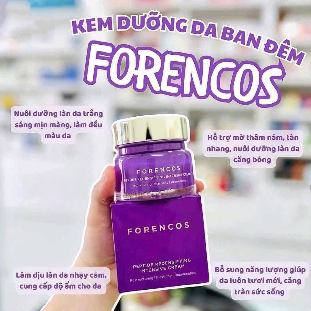 Kem trắng da mờ nám FORENCOS