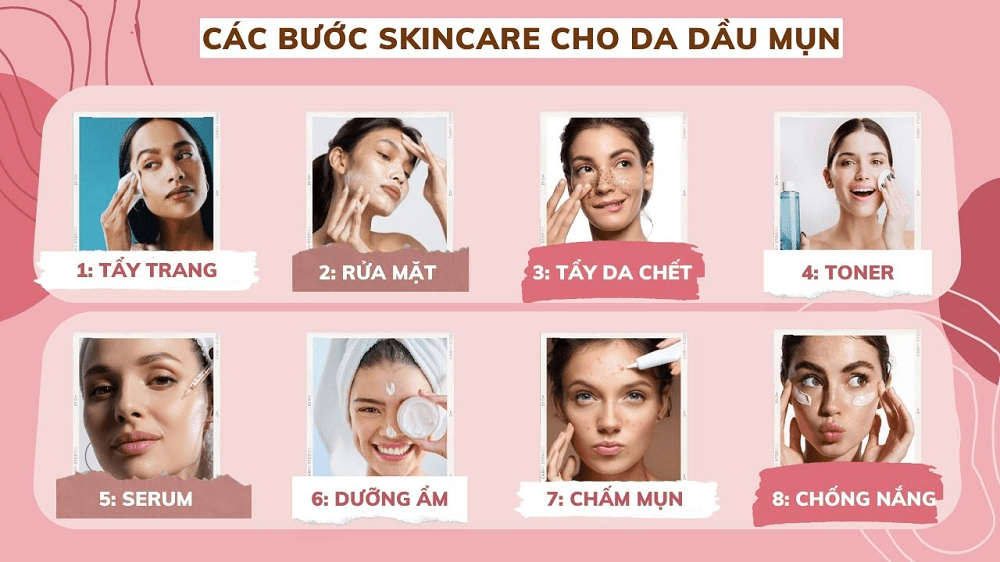 Các Bước Skincare Cho Da Mụn Sáng Và Tối: Bí Quyết Làn Da Khỏe Đẹp Mỗi Ngày