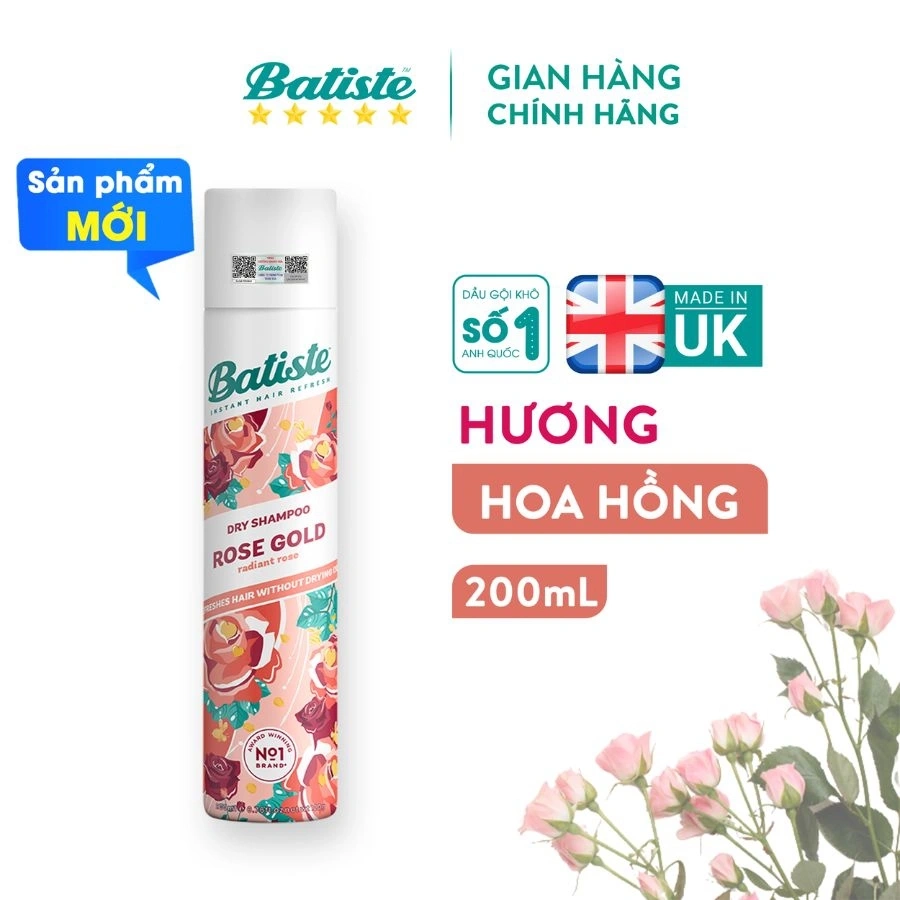 Gội khô Batise Rose gold 200ml