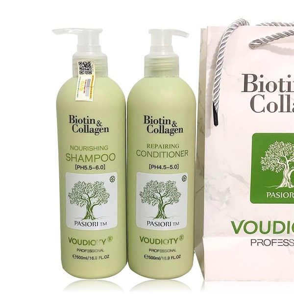 Dầu gội professional biotin & collagen 1000ml xanh lá (BÁN THEO CẶP GỘI XẢ)