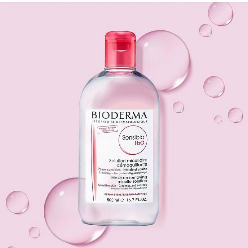 Nước tẩy trang Bioderma hồng 500ml