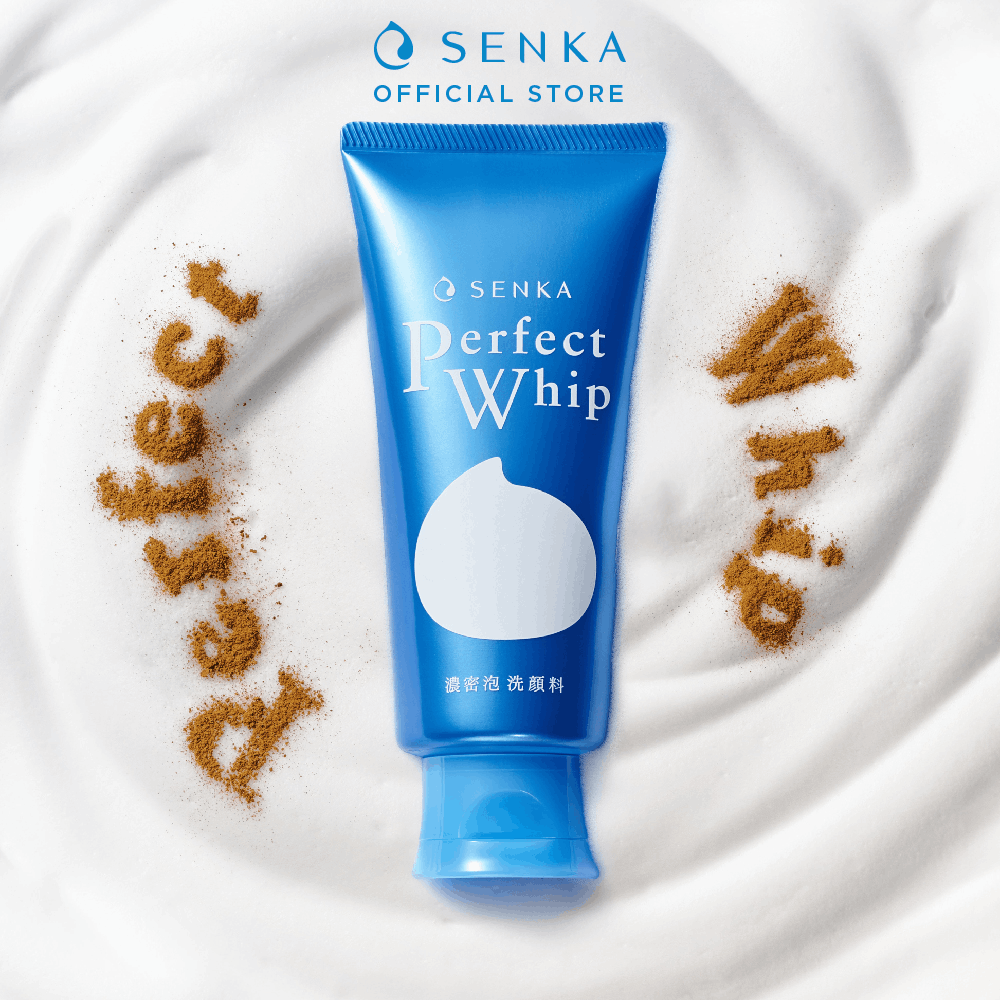 Sữa rửa mặt Senka perfect whip xanh 120g